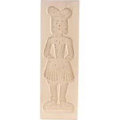 Speculaasplank Groot Pop Man (Piet) 30x10cm.