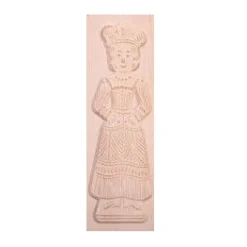 Speculaasplank Groot Pop Vrouw 30,5x10cm.