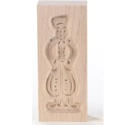 Speculaasplank Mini Pop Man (Piet) 8,5x3,5cm.