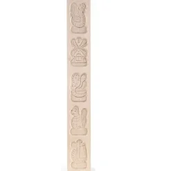 Speculaasplank Vijf Figuren (5x) 9x5,5cm.