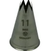 Spuitmondje gekarteld 6 Tands RVS 11mm