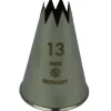 Spuitmondje gekarteld 8 Tands RVS 13mm
