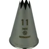 Spuitmondje gekarteld 8 Tands RVS 11mm