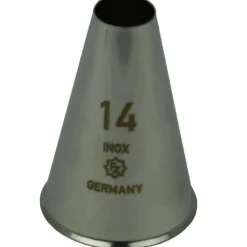 Spuitmondje Glad RVS 14mm