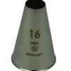 Spuitmondje Glad RVS 16mm