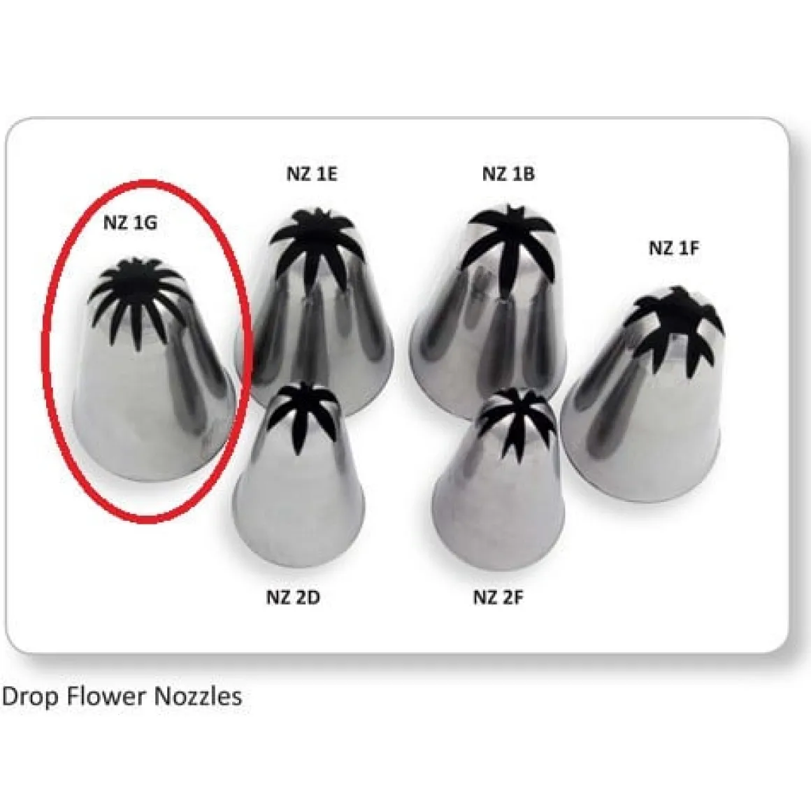 Spuitmondje JEM, drop flower nozzles Ø17mm