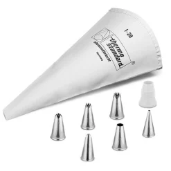 Spuitzakset katoen 28cm (8-delig)