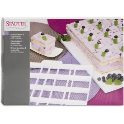 Städter Taartverdeler Vierkant - 24 / 30 taartpunten