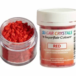 Sugarflair Suikerkristallen Rood 40g