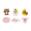 Suikerdecoratie Baby Roze 4cm 6st.
