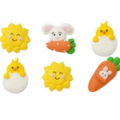 Suikerdecoratie Pasen 4cm 6st.