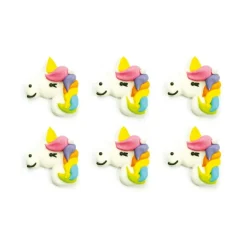 Suikerdecoratie Unicorns 3cm 6st.**