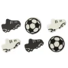 Suikerdecoratie Voetbal Ø3-4cm 6st.