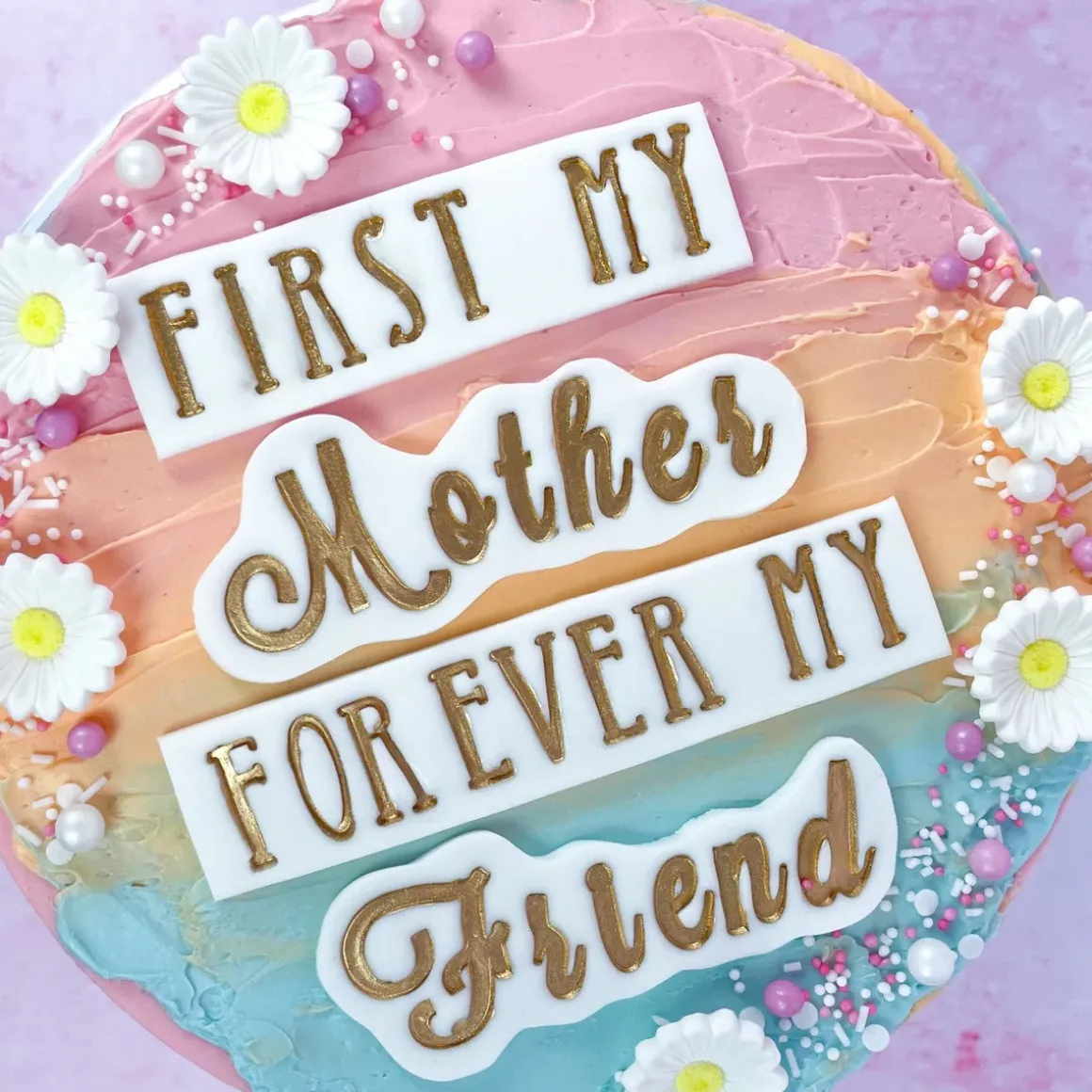 Sweet Stamp Flawless Botercreme Plaat Rond Ø20cm Set/2