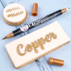 Sweet Stamp Stift Eetbare Inkt Dubbelzijdig Metallic Koper