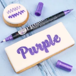 Sweet Stamp Stift Eetbare Inkt Dubbelzijdig Metallic Paars
