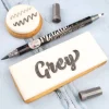 Sweet Stamp Stift Eetbare Inkt Dubbelzijdig Metallic Grijs