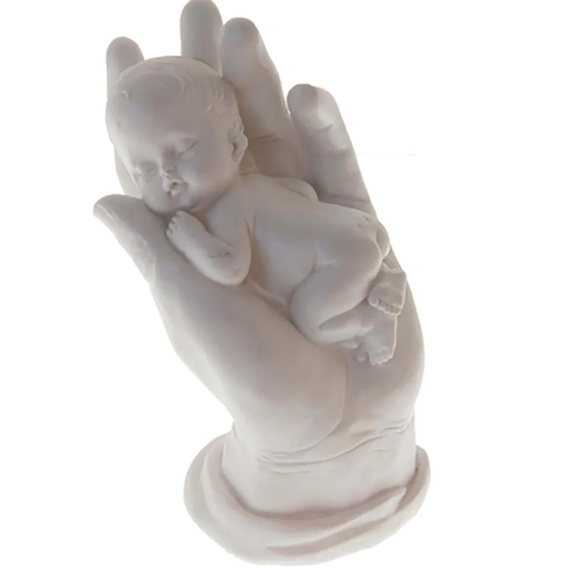 Taartdecoratie Baby in Hand Polystone 12,5cm