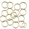 Taartdecoratie Ringen Goud Plastic Ø2cm 100st