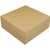 Taartdoos 25x25x10cm. Kraft 3st