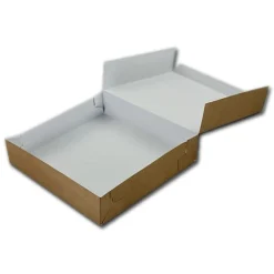 Taartdoos 21x21x5cm. Kraft 3st