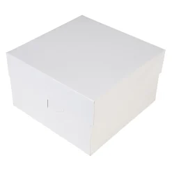 Taartdoos 25x25x15cm. Wit 3st