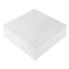 Taartdoos 25x25x8cm. Wit 3st