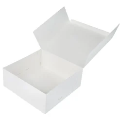 Taartdoos 25x25x10cm. Wit 50st