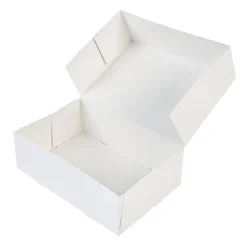 Taartdoos 24x16x8cm. Wit 50st