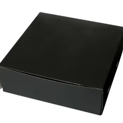 Taartdoos 30x30x10cm. Zwart 3st