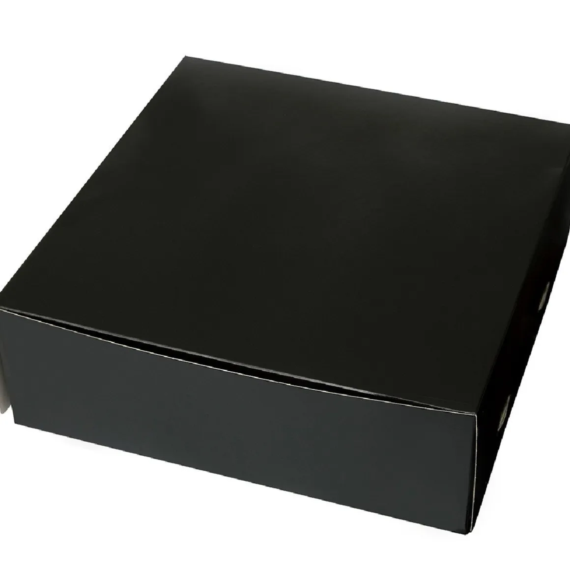 Taartdoos 30x30x10cm. Zwart 50st