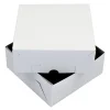 Taartdoos Zwanenhals 20x20x9cm. Wit 10st