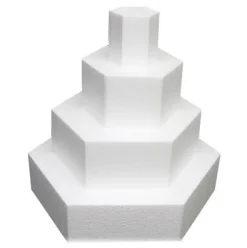 Taart Dummy Zeshoek 5cm -Ø15cm-