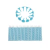 Taartkaarsjes met houders Blauw 24st**