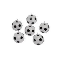 Taartkaarsjes Voetbal 6st.