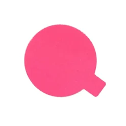 Taartkarton Fuchsia/Zwart met lip Ø8 cm per stuk