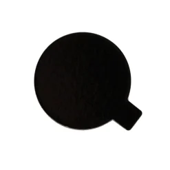 Taartkarton Groen/Zwart met lip Ø8 cm per stuk