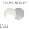 Taartonderzetter Wit / Zilver Ø26cm 10st.