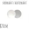 Taartonderzetter Wit / Zilver Ø20cm 10st.