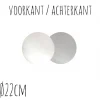 Taartonderzetter Wit / Zilver Ø22cm 10st.
