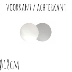 Taartonderzetter Wit / Zilver Ø18cm 10st.