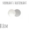 Taartonderzetter Wit / Zilver Ø18cm 100st.