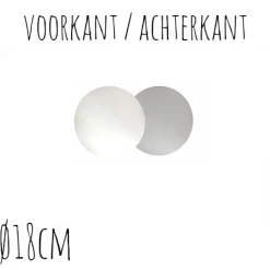 Taartonderzetter Wit / Zilver Ø18cm 100st.