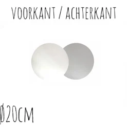 Taartonderzetter Wit / Zilver Ø20cm 100st.