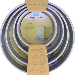 Taartpan PME Rond 5cm(h) Set/4