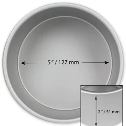Taartpan PME rond Ø12,5 x 5cm