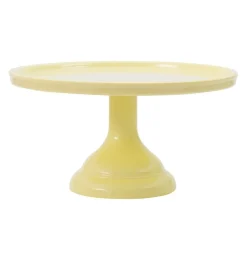 Taartplateau Geel Melamine Ø23,5x12cm