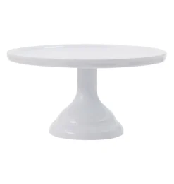 Taartplateau Wit Melamine Ø23,5x12cm