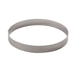Taartring RVS Ø16 x 2 cm**