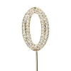 Taarttopper Diamant Goud #0 45mm**